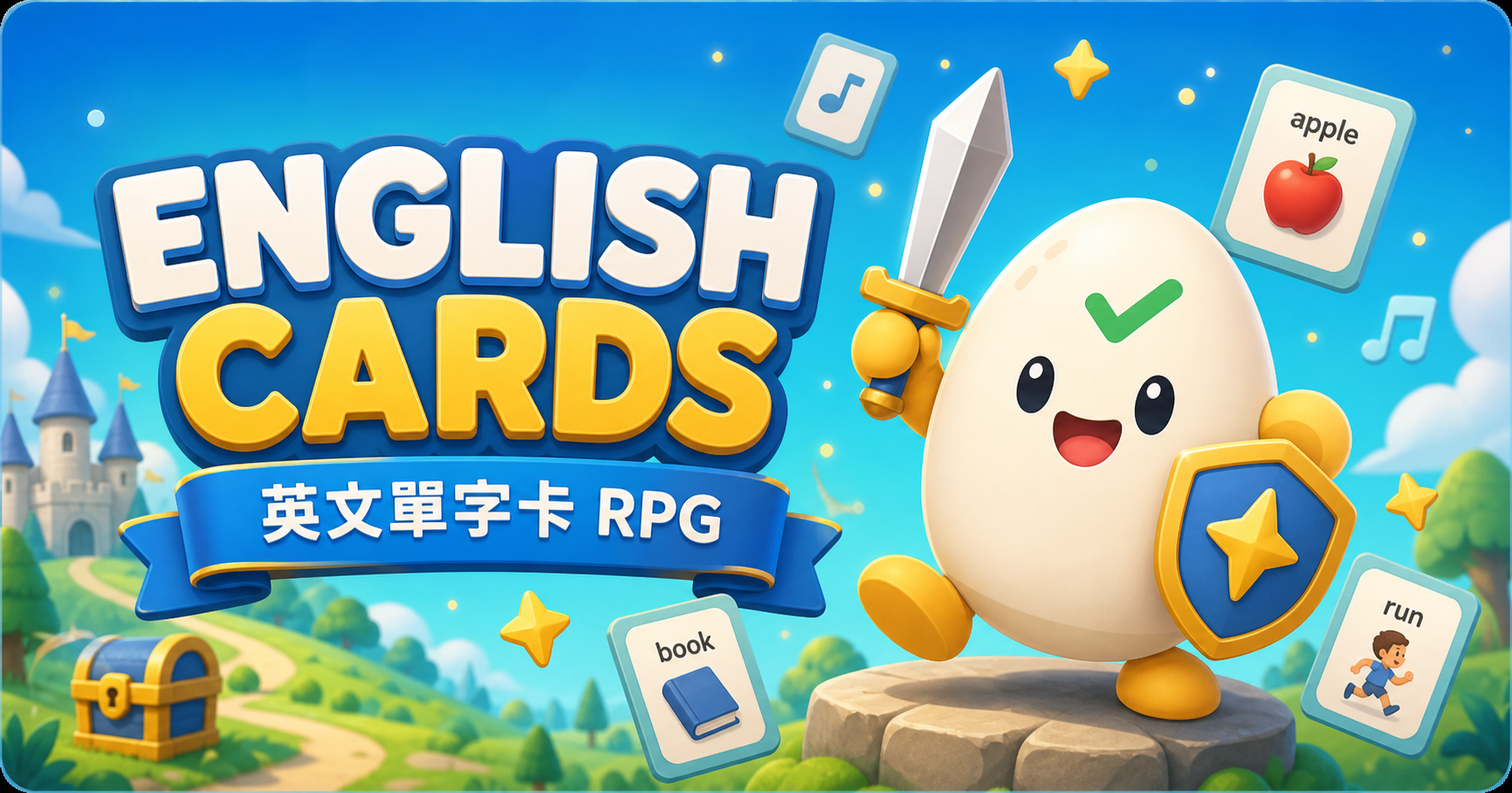 English Cards 英文單字卡 RPG 冒險封面